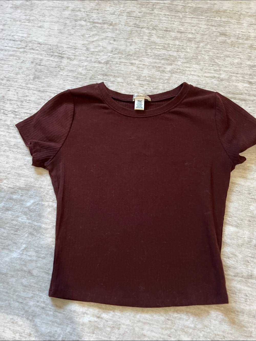 Bozzolo Girls' Short Sleeve Tee - Maroon